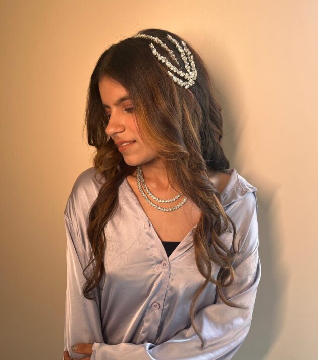 Diamond dewdrop headband