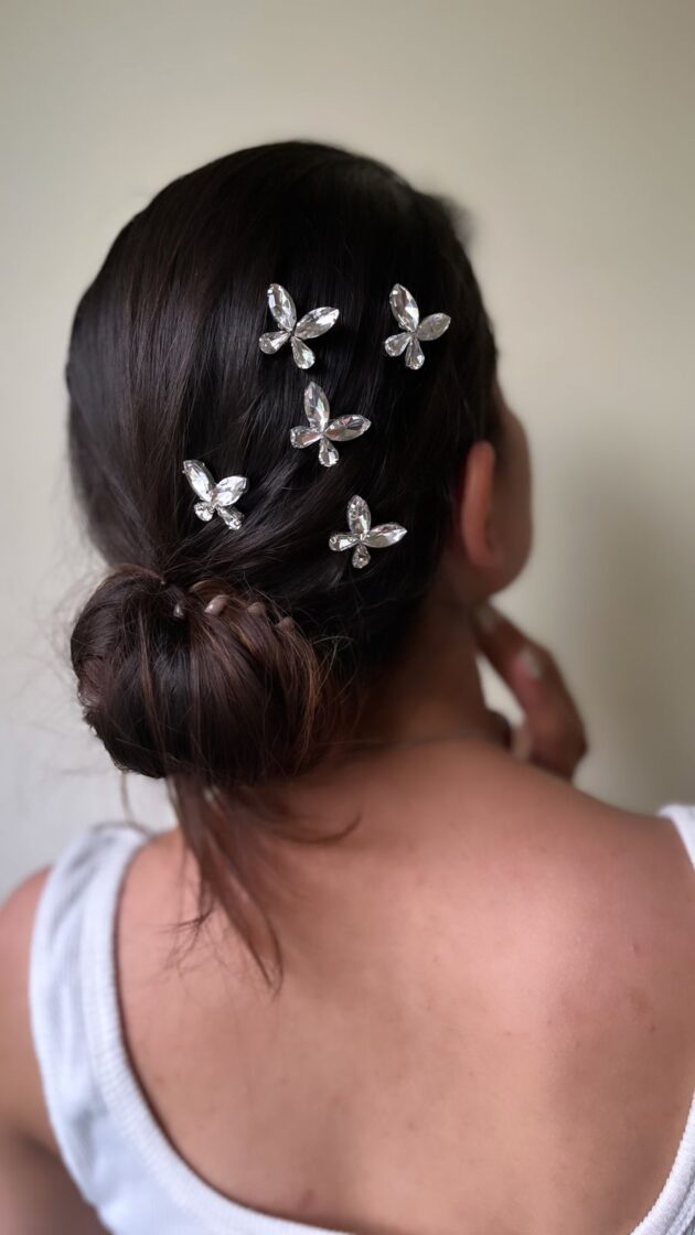 Papillon hair pins