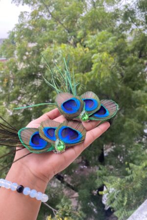 Mor pankh hair pins