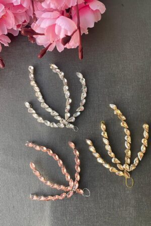 Quartz hair brooch