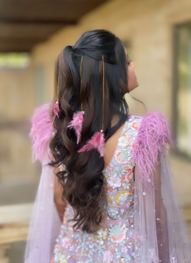 Feather hair chains