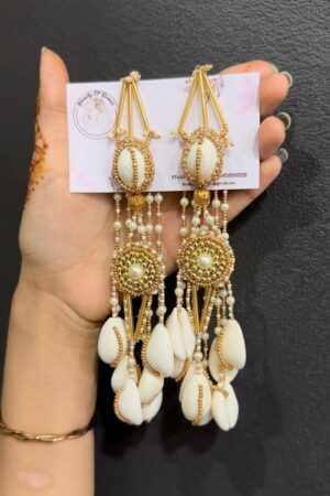 Shell embroidery jewellery