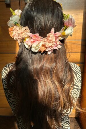 Exotic floral tiara