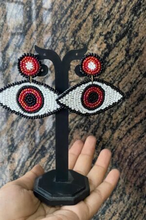 Evil eye earings