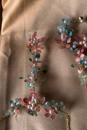 Fuscia resin jewellery