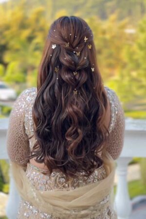 golden sparkle hairpins