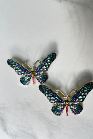 Sparkel butterfly hairpins